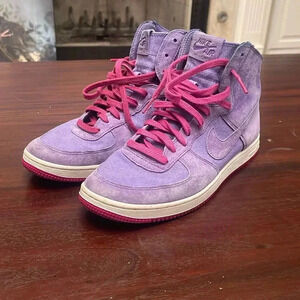 Nike Air Force 1 AF1 Light Hi Decons Purple Pink 538226 Womens size 8.5